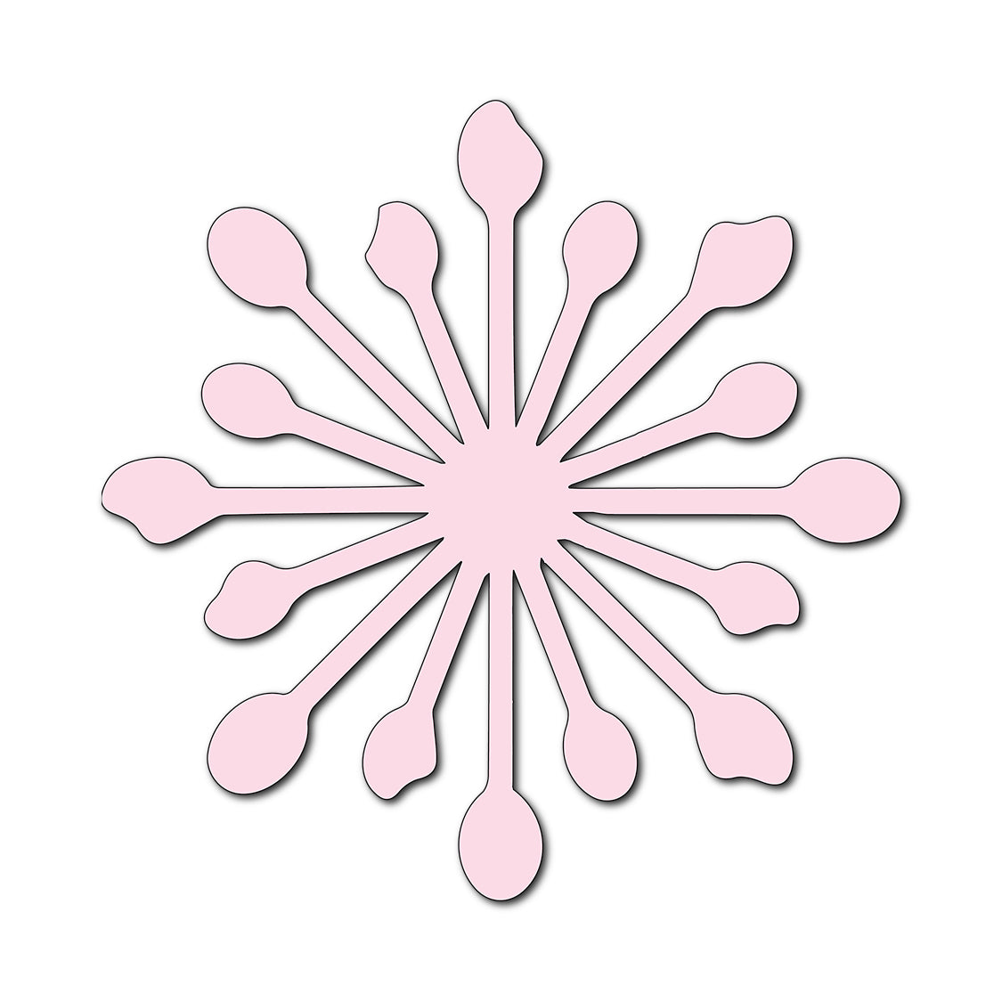 Paper Flower-Making SVG Template | Flower Center - Shape 41