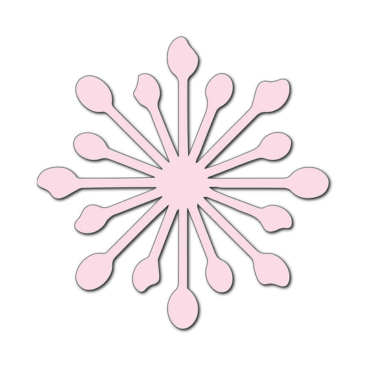 Paper Flower-Making SVG Template | Flower Center - Shape 41