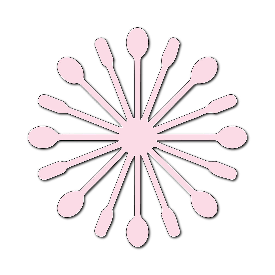 Paper Flower-Making SVG Template | Flower Center - Shape 43