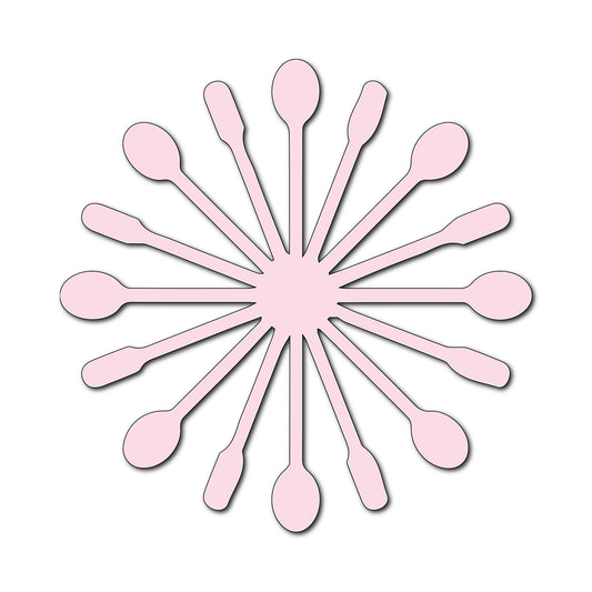 Paper Flower-Making SVG Template | Flower Center - Shape 43