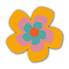 Paper Flower-Making SVG Template | Flower Center - Shape 46