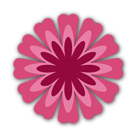 Paper Flower-Making SVG Template | Flower Center - Shape 47