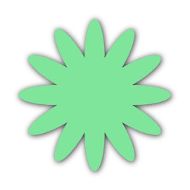 Paper Flower-Making SVG Template | Flower Center - Shape 49