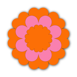 Paper Flower-Making SVG Template | Flower Center - Shape 51