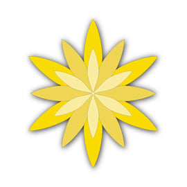 Paper Flower-Making SVG Template | Flower Center - Shape 55