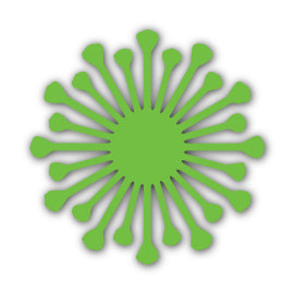 Paper Flower-Making SVG Template | Flower Center - Shape 74