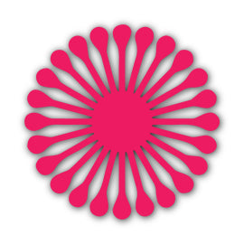 Paper Flower-Making SVG Template | Flower Center - Shape 75
