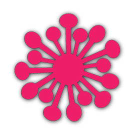 Paper Flower-Making SVG Template | Flower Center - Shape 81