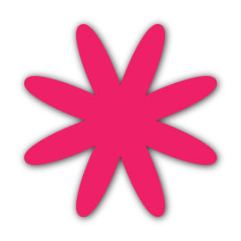 Paper Flower-Making SVG Template | Flower Center - Shape 84