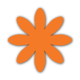 Paper Flower-Making SVG Template | Flower Center - Shape 88