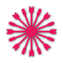 Paper Flower-Making SVG Template | Flower Center - Shape 92