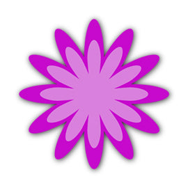 Paper Flower-Making SVG Template | Flower Center - Shape 94