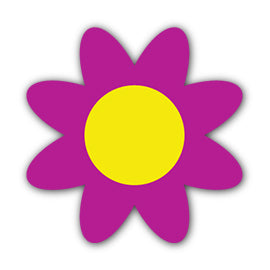 Paper Flower-Making SVG Template | Flower Center - Shape 100