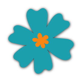 Paper Flower-Making SVG Template | Flower Center - Shape 107