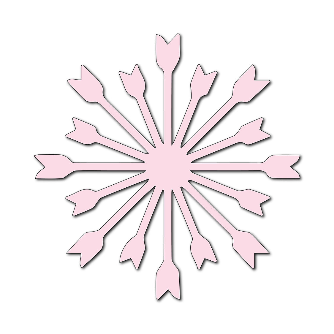 Paper Flower-Making SVG Template | Flower Center - Shape 108