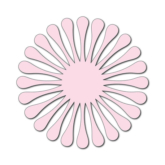 Paper Flower-Making SVG Template | Flower Center - Shape 109