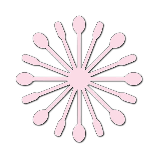 Paper Flower-Making SVG Template | Flower Center - Shape 112