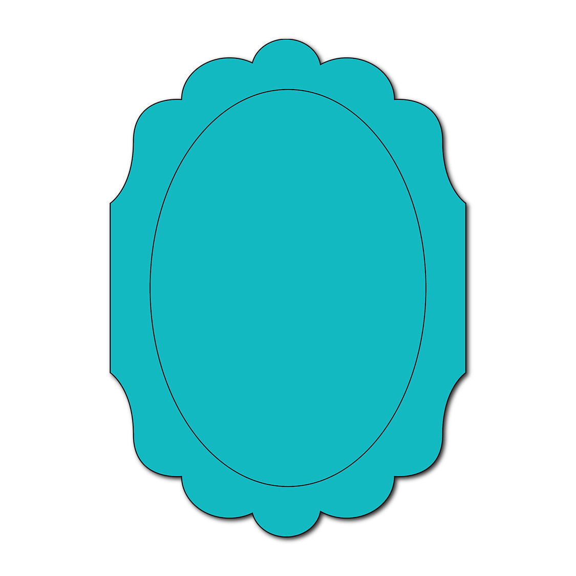 Modern Frame Style Wedding Stationery | SVG Template - Shape 1