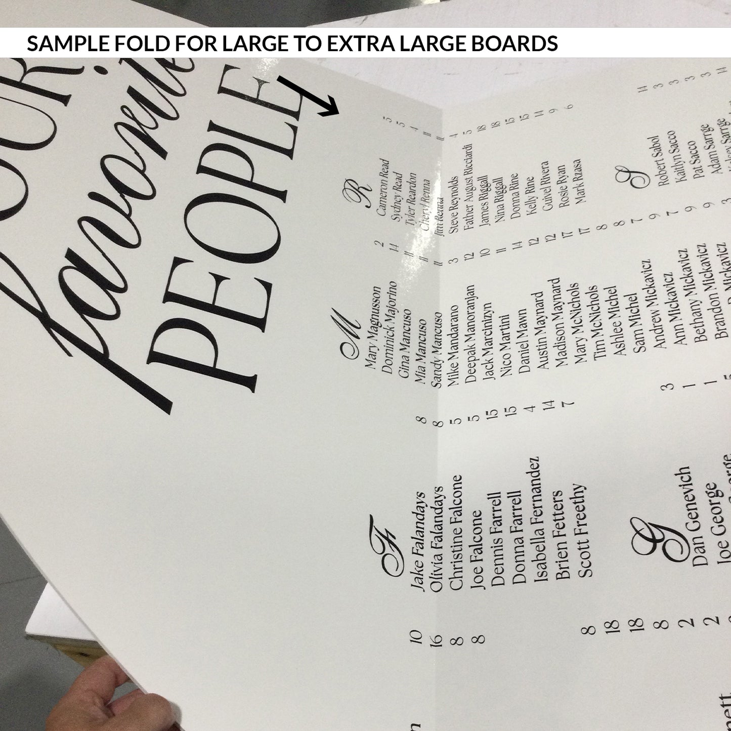 Signature Shape Custom Wedding Signage - Shape 35