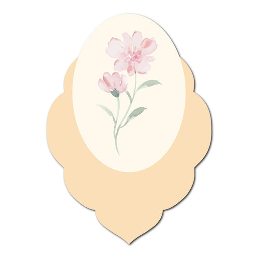 Fun and Floral Layered Favor Tags | SVG PNG Template - Shape 10