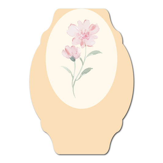 Fun and Floral Layered Favor Tags | SVG PNG Template - Shape 14