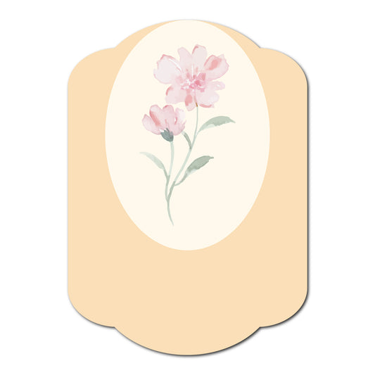 Fun and Floral Layered Favor Tags | SVG PNG Template - Shape 15