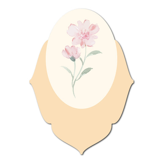 Fun and Floral Layered Favor Tags | SVG PNG Template - Shape 16
