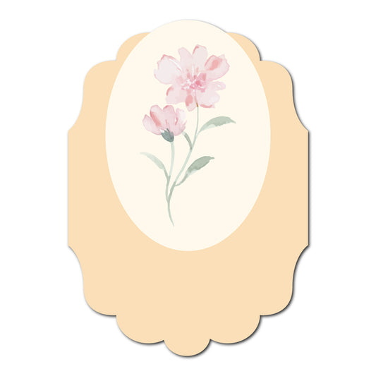 Fun and Floral Layered Favor Tags | SVG PNG Template - Shape 1