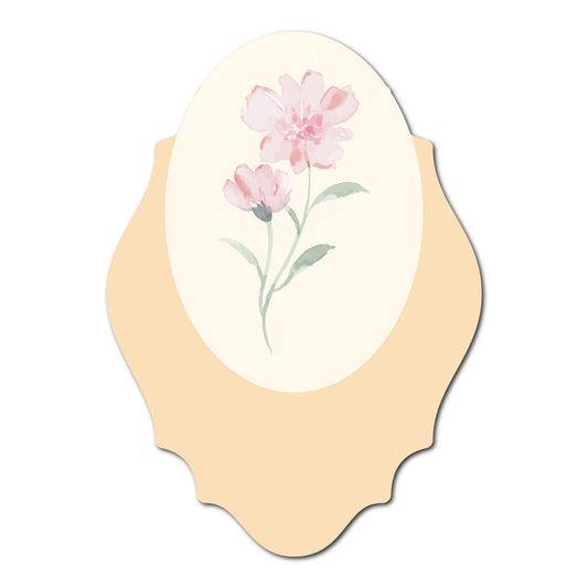 Fun and Floral Layered Favor Tags | SVG PNG Template - Shape 20