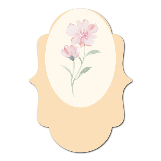 Fun and Floral Layered Favor Tags | SVG PNG Template - Shape 24