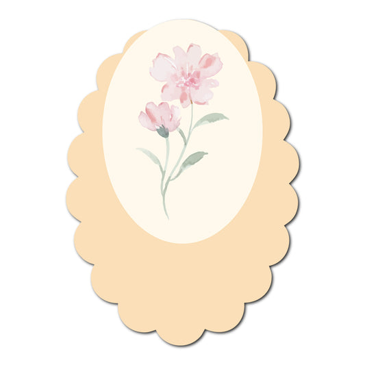Fun and Floral Layered Favor Tags | SVG PNG Template - Shape 4