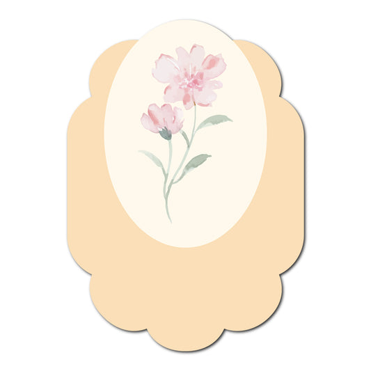 Fun and Floral Layered Favor Tags | SVG PNG Template - Shape 5