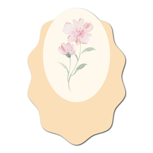 Fun and Floral Layered Favor Tags | SVG PNG Template - Shape 6