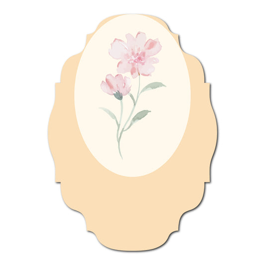 Fun and Floral Layered Favor Tags | SVG PNG Template - Shape 7