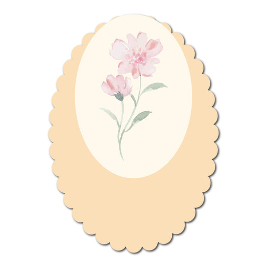 Fun and Floral Layered Favor Tags | SVG PNG Template - Shape 9