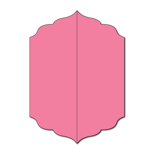 Gatefold Wedding Invitation SVG Template | 5x7 Folded Invitation Cut File - Shape 15