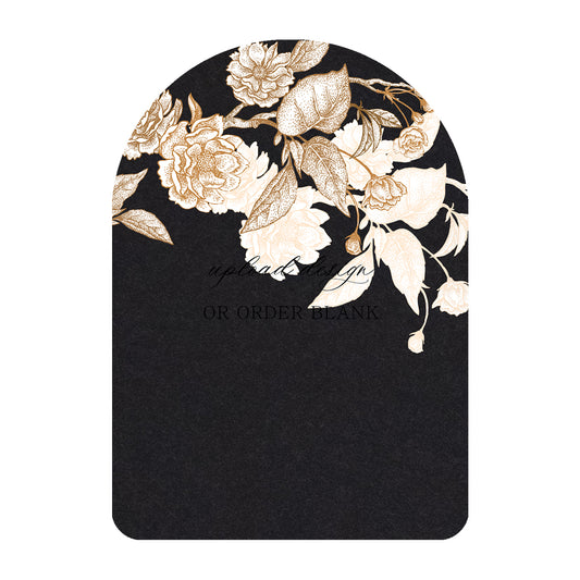 Custom Wedding Prints on Diecut Shaped Cardstock | Geometric Shape