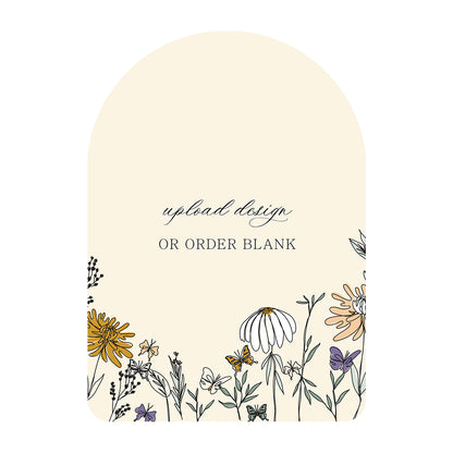Custom Wedding Prints on Diecut Shaped Cardstock | Geometric Shape