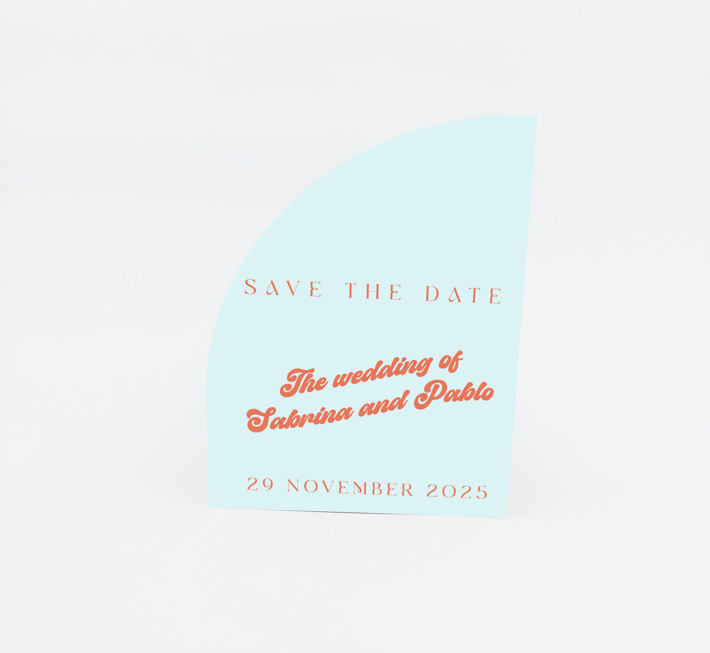 Personalized Wedding Cards | Fully Custom Print | Signature Half Arch Shape