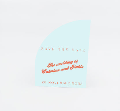 Personalized Wedding Cards | Fully Custom Print | Signature Half Arch Shape