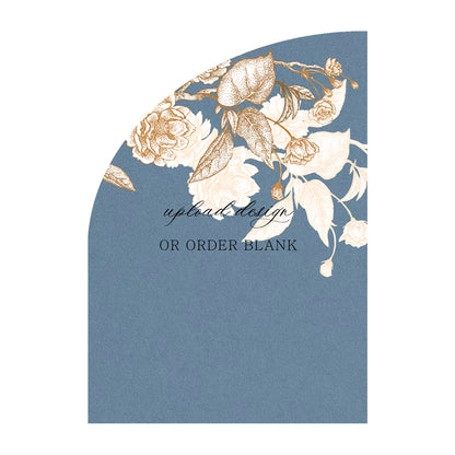 Custom Wedding Prints on Diecut Shaped Cardstock | Half Arch Shape