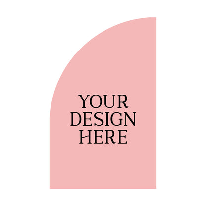 Signature Shape Custom Wedding Signage - Half Arch