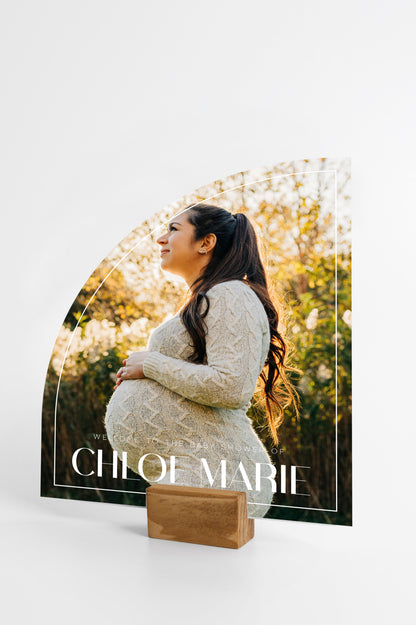 Signature Shape Custom Wedding Signage - Half Arch