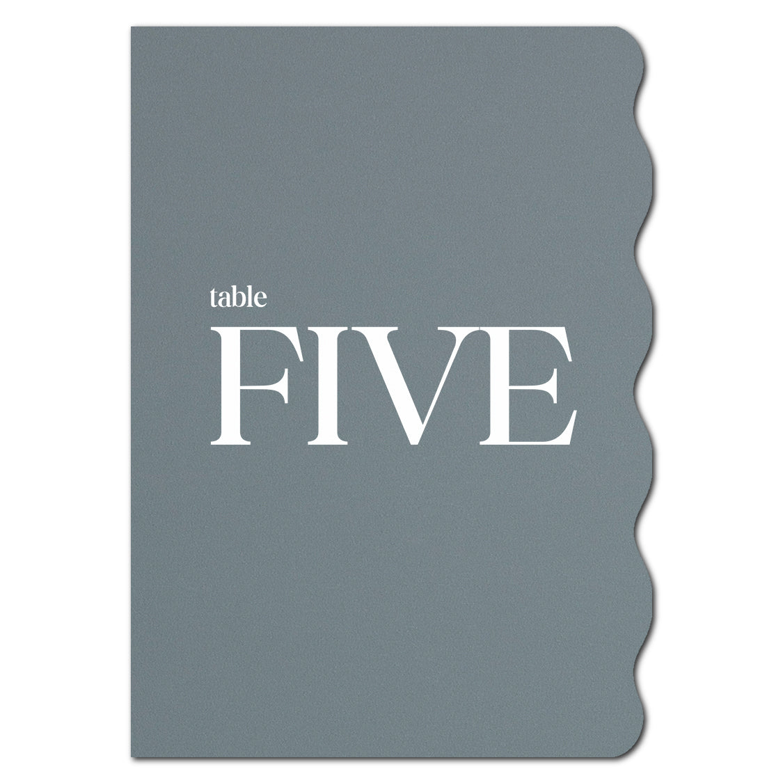 Individually Personalized Wedding Prints on Diecut Cardstock - Half Wavy Shape