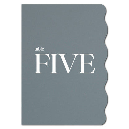 Individually Personalized Wedding Prints on Diecut Cardstock - Half Wavy Shape
