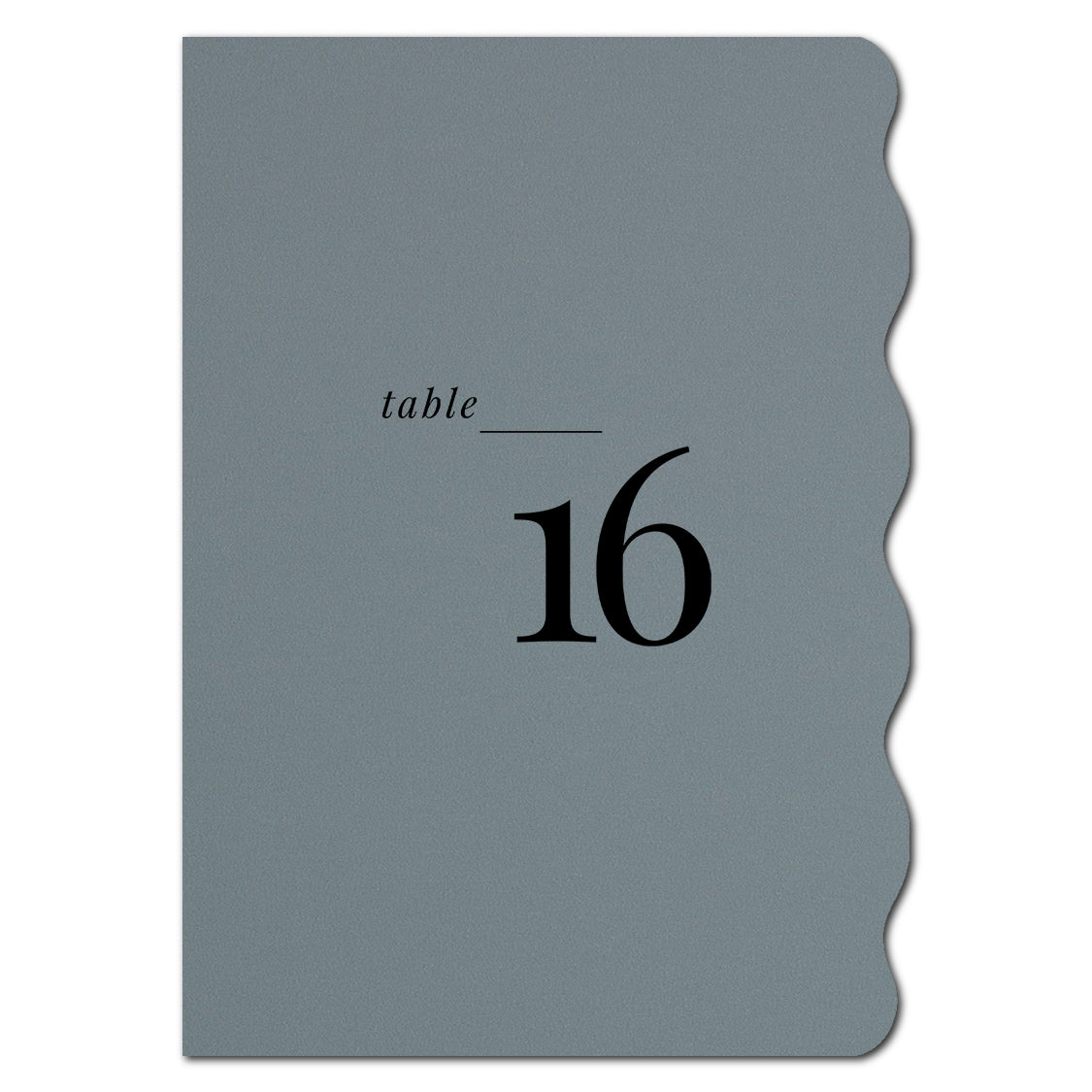 Individually Personalized Wedding Prints on Diecut Cardstock - Half Wavy Shape