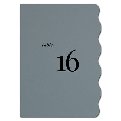 Individually Personalized Wedding Prints on Diecut Cardstock - Half Wavy Shape
