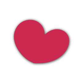 Heart Shape SVG PNG Template - Shape 14