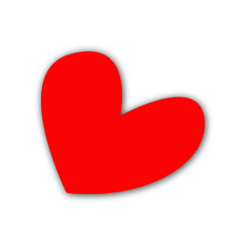 Heart Shape SVG PNG Template - Shape 15