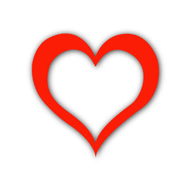 Heart Shape SVG PNG Template - Shape 16